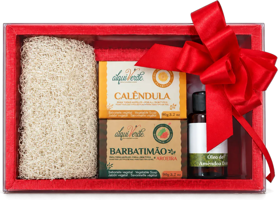 Laço de Natal: Calêndula · Barbatimão e Aroeira